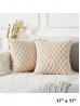 Pineapple Grid Soft Wool Fleece Feeling Cushion & Filler